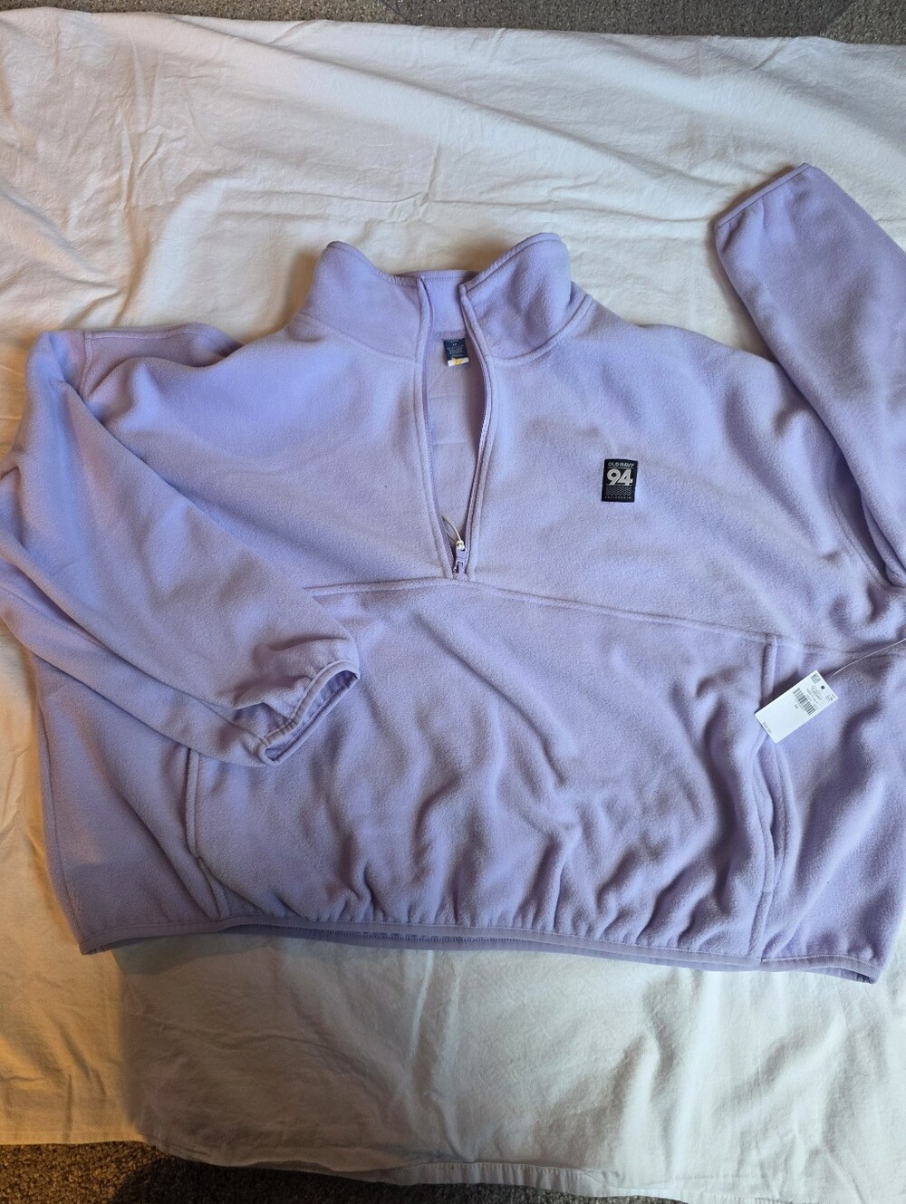 Old Navy Plus Size Fleeze Crop Sweatshirt Purple